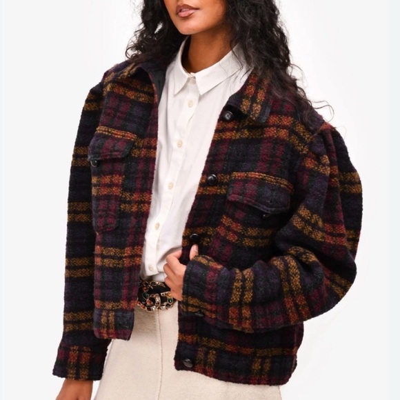 NWT Isabel Marant Leiko Wool Coat, Size 40 / US 8 - Picture 1 of 16